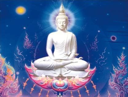Gautama Buddha Peace Poster for bed room,drawing room on 300gsm ...