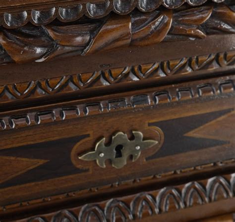Heavily Carved Spanish Style 4 Drawers Commode Chest of Drawers Dresser ...