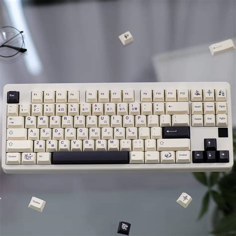 Buy PBT keycap Cherry Profile 142 Key Dye Sublimation ANSI Layout ...