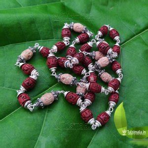 Silver Tulsi Mala Online Shop from Vrindavan Mathura India - Tulsi Mala