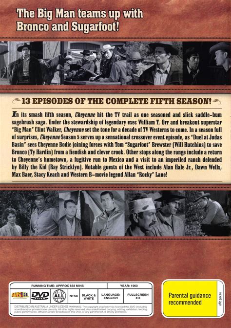 Cheyenne Season 5 (1960) on DVD, Western, Clint Walker, Clyde Howdy ...