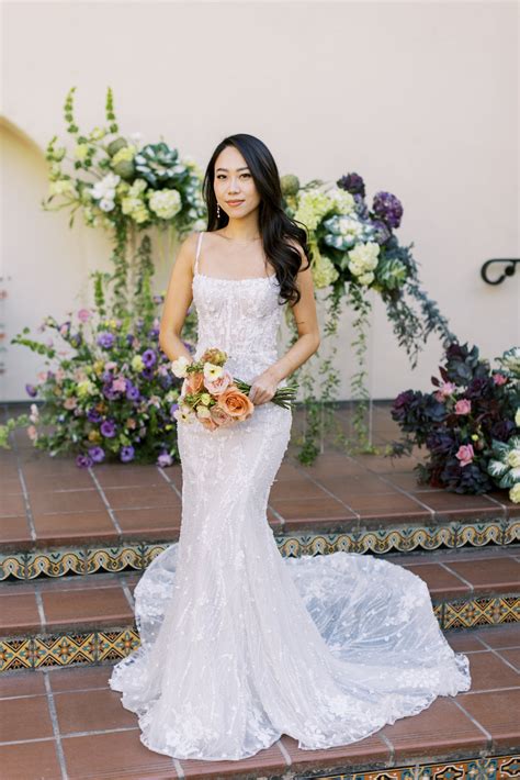 1510 by Martina Liana - Fitted Sheath Wedding Dress with Spaghetti Straps – The White Flower