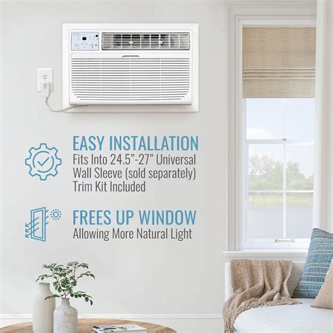 Keystone 12000-BTU 550-sq ft 230 Volts White Through-the-wall Air ...