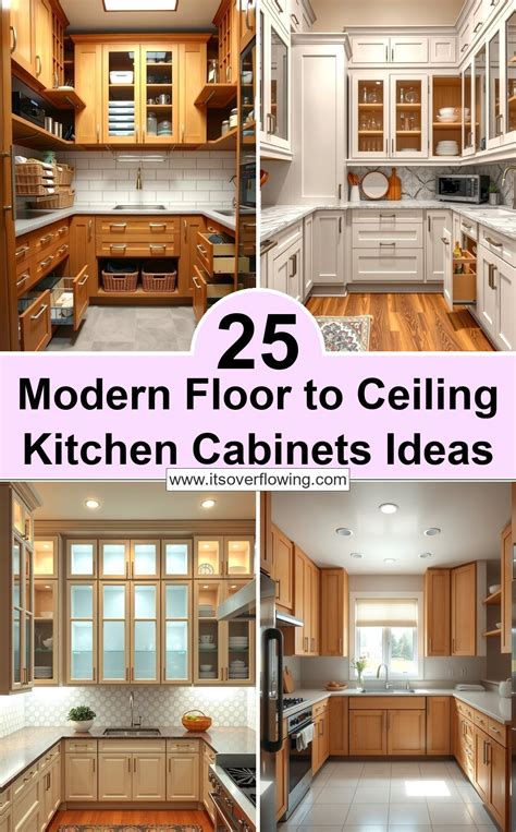 25 Modern Floor to Ceiling Kitchen Cabinets Ideas