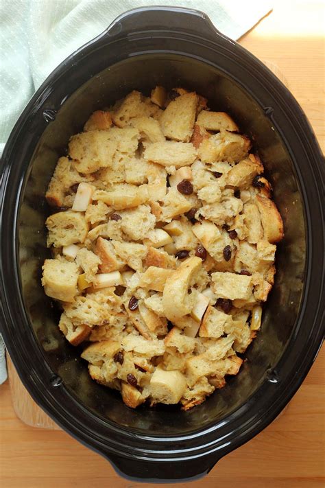 Slow Cooker Bread Pudding - One Sweet Appetite