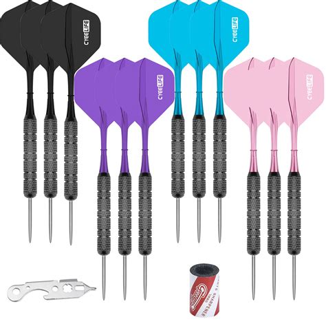 Buy CyeeLife 12 x 20 g Steel Darts in 4 Trendy Colours Very Stable ...
