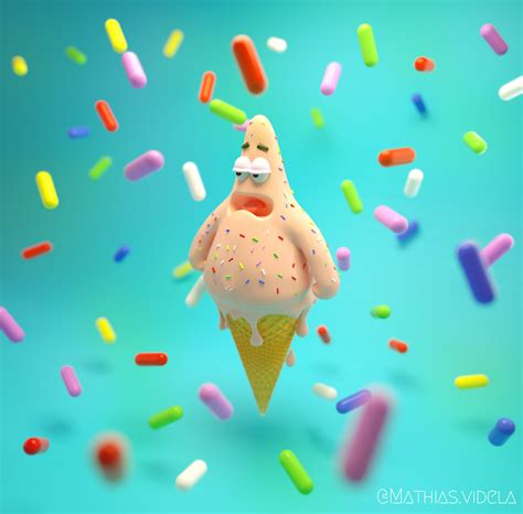 ArtStation - Patrick star ice cream