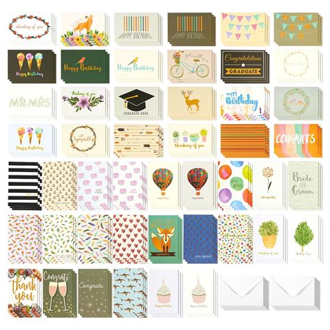 Buy Set of 144 All Thank You Card Box Set- Wedding Cards, Birthday ...