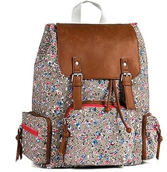 Buy ASTRID Multicolor Floral Cotton Girls Backpack at Amazon.in