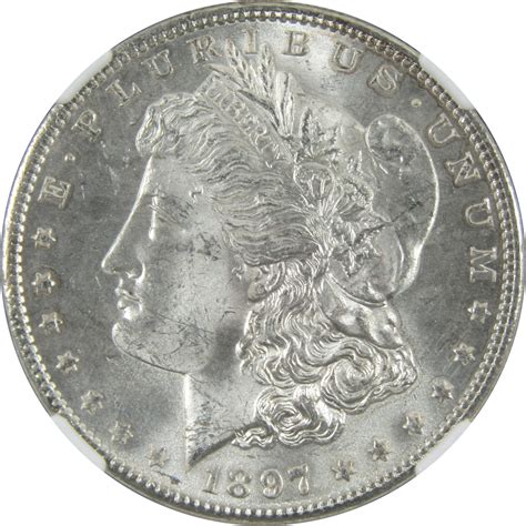 1897 Morgan Dollar MS 63 NGC Silver $1 Uncirculated Coin SKU:I14880