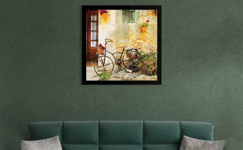 ArtX Abstract Vintage Cycle Canvas Wall Painting For Living Room With ...