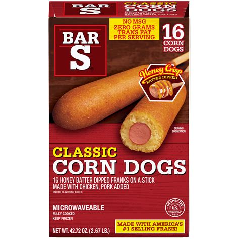 Bar-S® Classic Corn Dogs, 42.72 oz, 16 Ct (Frozen) - Walmart.com ...
