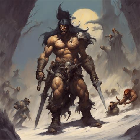 Frank Frazetta style artwork by subpubbr on DeviantArt