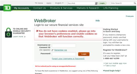 Image result for TD WebBroker Examples