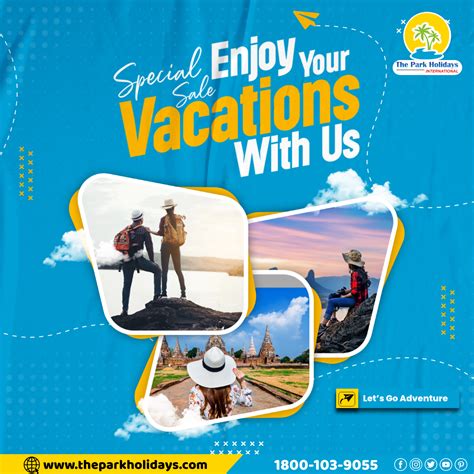 Enjoy Your Vacation with us. | Travel creative, Travel and tourism ...