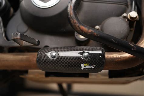 RLZ Carbon Fiber Exhaust Cat Pipe Guard for Royal Enfield Himalayan ...