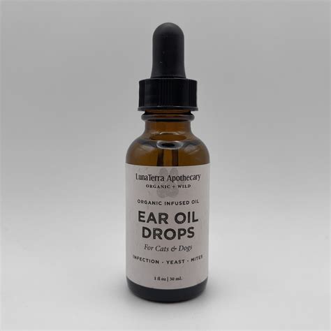 Ear Oil Drops | For Infection or Mites – LunaTerra Apothecary