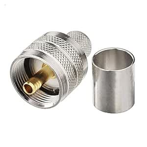 CHANNlCY UHF PL-259 Straight Shrinkage RF Coaxial Connector Suitable ...