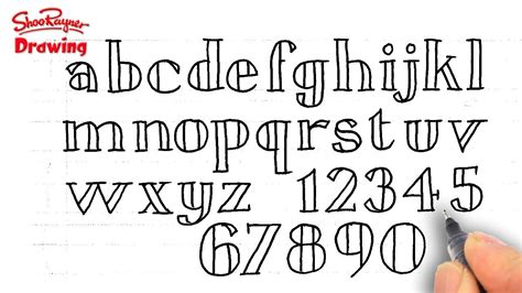 alphabet fonts lowercase and uppercase