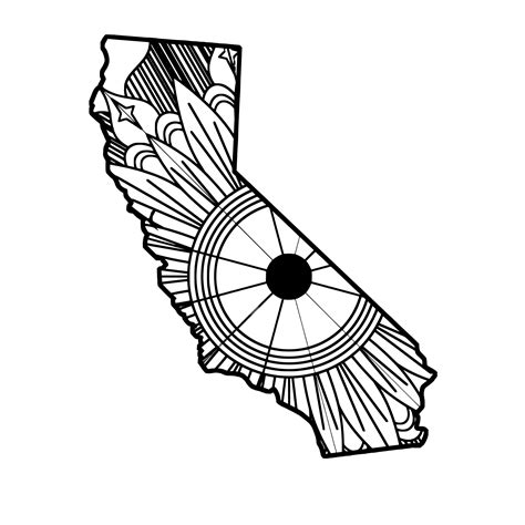 California Map Drawing 的图像结果