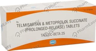 Tazloc Beta 25 Tablet: Uses, Side-effects, Price, Dosage & More Info ...