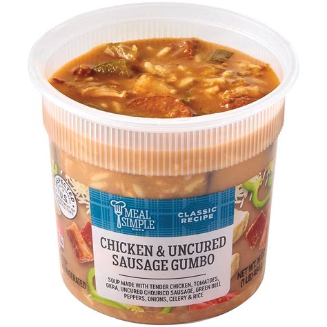 Meal Simple By H-E-B Chicken And Uncured Sausage Gumbo Soup | Fig App