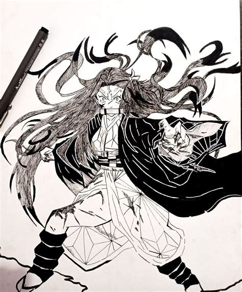 Find this old Nezuko artwork hope you will like it ️ : KimetsuNoYaiba