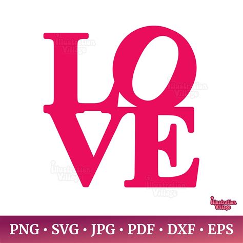 Philadelphia Love Park Sign | Instant Download SVG, EPS, PDF, Png, Jpg ...