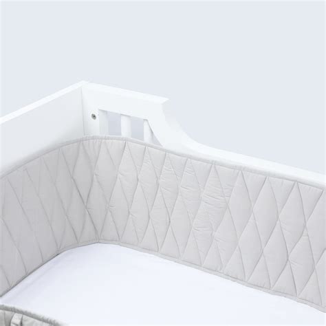 Luxury Quilted Organic Cotton Cot Bumper | Masilo