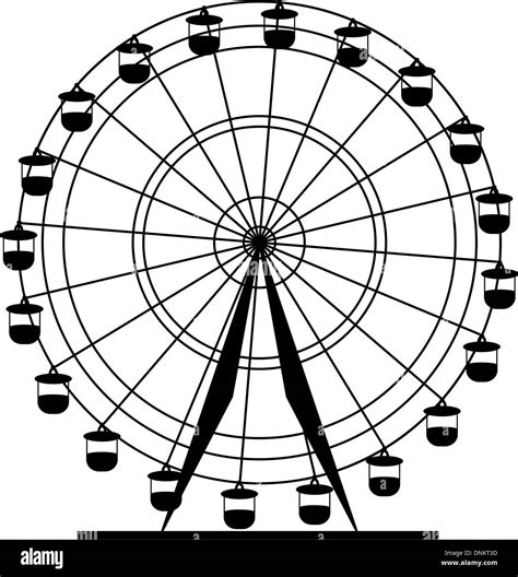 Ferris Wheel Silhouette Clip Art