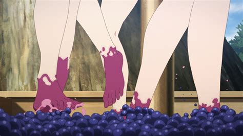 Anime Feet: Stepping Grapes
