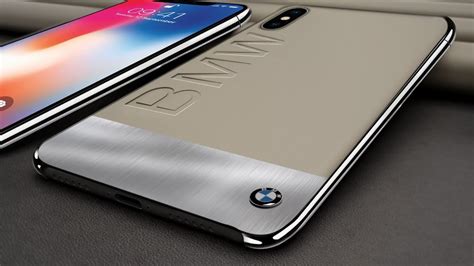 BMW ® Apple iPhone X Officiala Luxurious Leather + Metal Case Limited ...