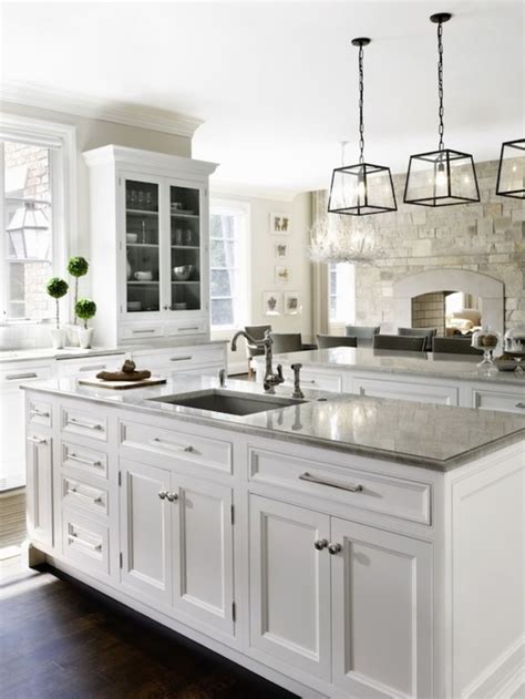 White Kitchen Island With Granite Top - Foter