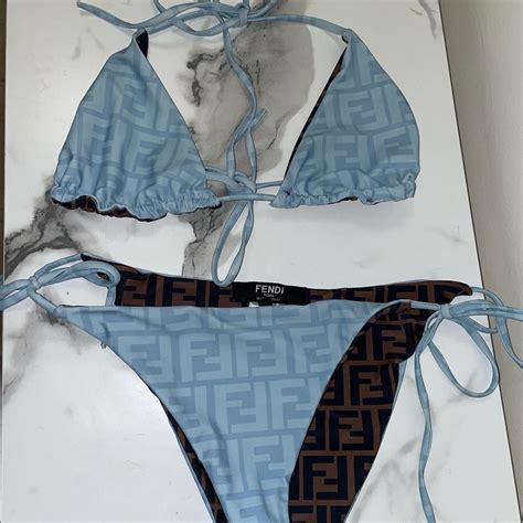 ¡ Message before purchasing ! Blue fendi bathing... - Depop