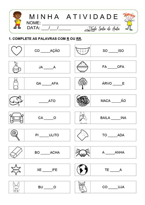 Duas Palavras Com Rr - FDPLEARN