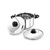 Buy Praylady 3.0L Stainless Steel Strainer Pot with Glass Lid (20 CM ...