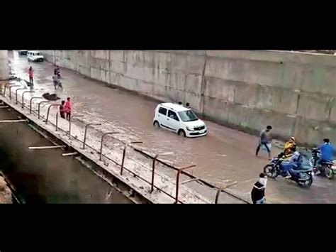 Dewel behind manure: Railway underbridge of Kayavrohan was flooded in ...
