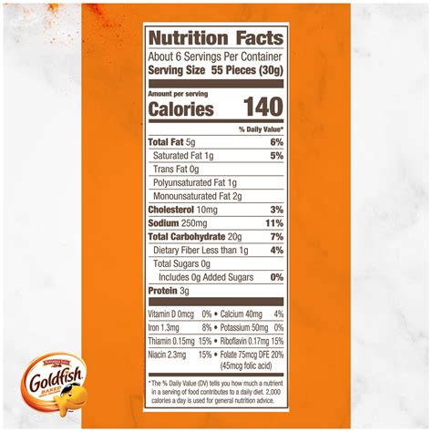 Goldfish Snack Bag Nutrition Facts | Besto Blog