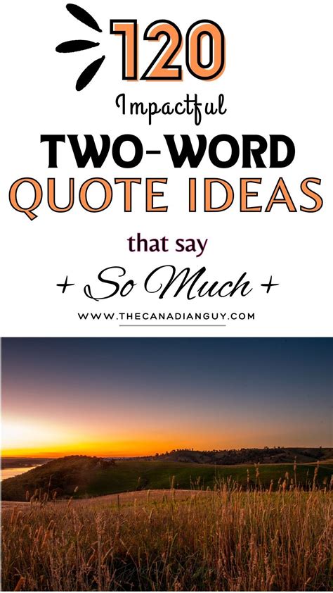 120 two word quotes that pack a punch of wisdom thecanadianguy com ...