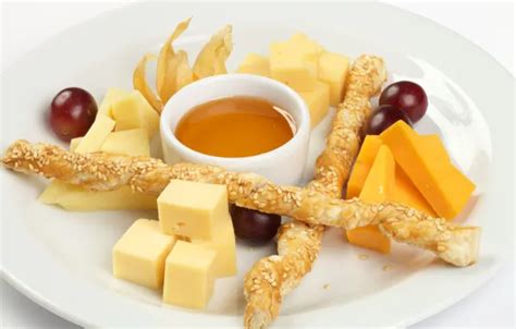 Wallpaper cheese, honey, grapes, cuts for mobile and desktop, section ...