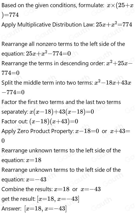 Solved: The area of a rectangle is 774cm^2. What is its width if its ...