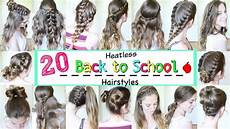 Day Of School Hairstyles by 20 Back To School Heatless Hairstyles School Hairstyles Day Of School Hairstyles