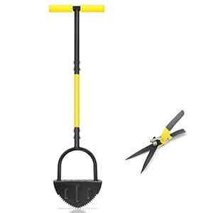 Byhagern Upgrade New Manual Edger, Half Moon Edger, Saw-Tooth Garden ...