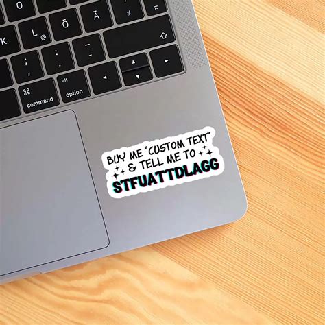 Buy Me Books and Tell me to STFUATTDLAGG Stickers - Custom Stickers - Make Custom Stickers Your Way - Buy Me Sticker