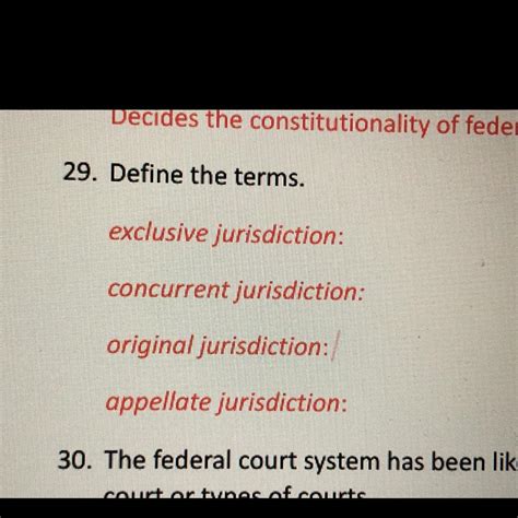 Exclusive Jurisdiction Definition