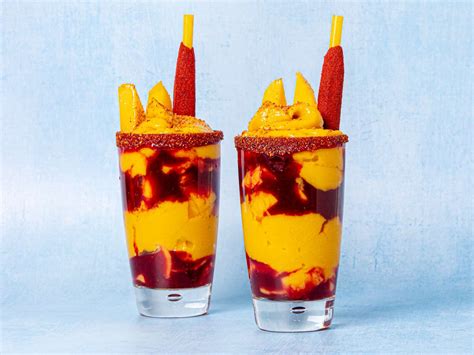 Recette De Mangonada Mangonada: Mango Sherbet, Chamoy Sauce, Mangoes,