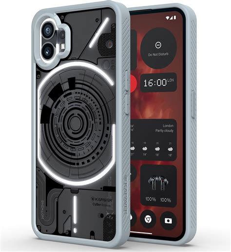 KAPAVER Cyber-i Edition Back Cover Case for Nothing Phone 1 - Gray ...