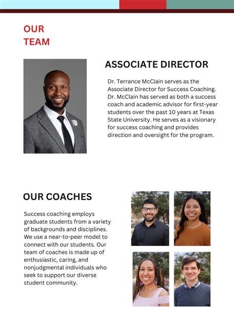 Our Team - Success Coaching Handbook at TXST