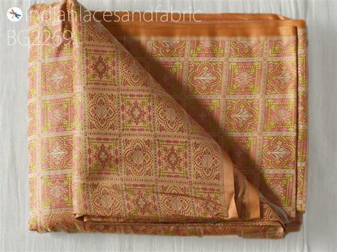 Make beautiful wedding wear using floral design brocade fabric ...