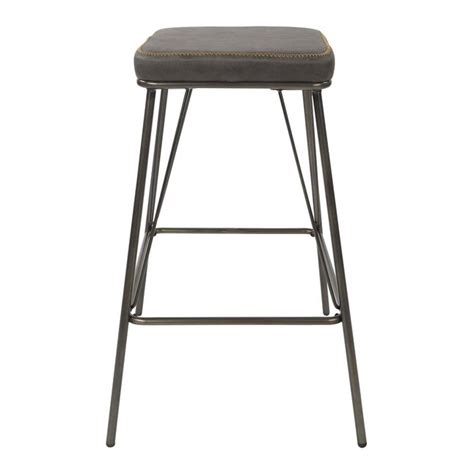 OSP Home Furnishings Set of 2 Charcoal Counter height Metal Bar Stool ...